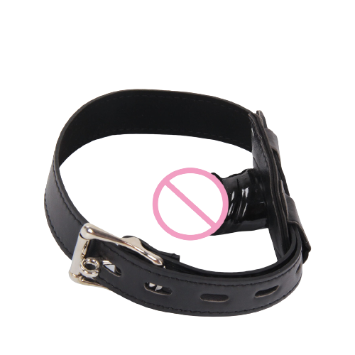 Slave Mask with Mouth Gag - BDSM Master & Slave Humiliation - Put on this Slave Mask with Mouth Gag and let yourself be controlled. With the removable plug, you will scream with pleasure or bite the plug silently.