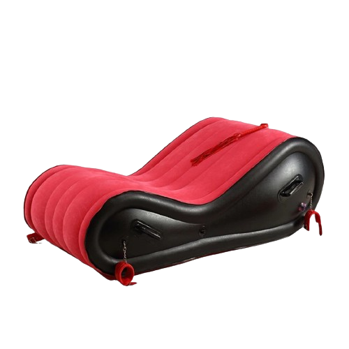 Inflatable Sofa with Handcuffs & Electric Air Pump - Comfortable Sex - With the included electric air pump inflating it will be a breeze, and if you want to add more transgression there are also included & easily attached handcuffs. 