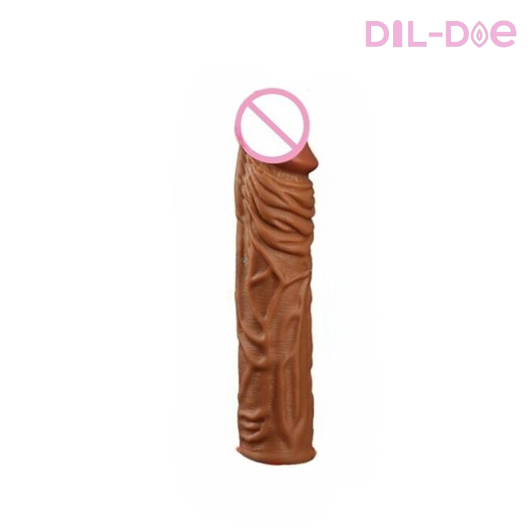 Realistic Dick Extension - White, Brown or Black Dildo Extender - This ultra-realistic extender is designed for supreme comfort and adaptability. Whether you're looking to increase size, stamina, or just take your partner's breath away, it's got you covered. Crafted from high-quality medical-grade silicone, it's not only resistant to high temperatures but also fully reusable.