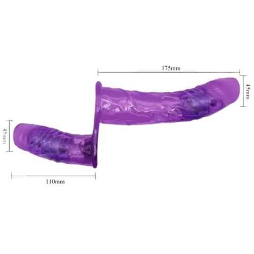 Multi-Speed Strapon Double Dildo - If you are a lesbian couple, this innovative double vibrating dildo will give you unique moments of pleasure. Discover all the speeds and make your sex perfect.