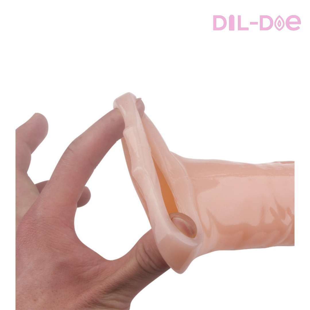 Reach 11 inches of ecstasy with our Dick Extension! Unleash pleasure now.