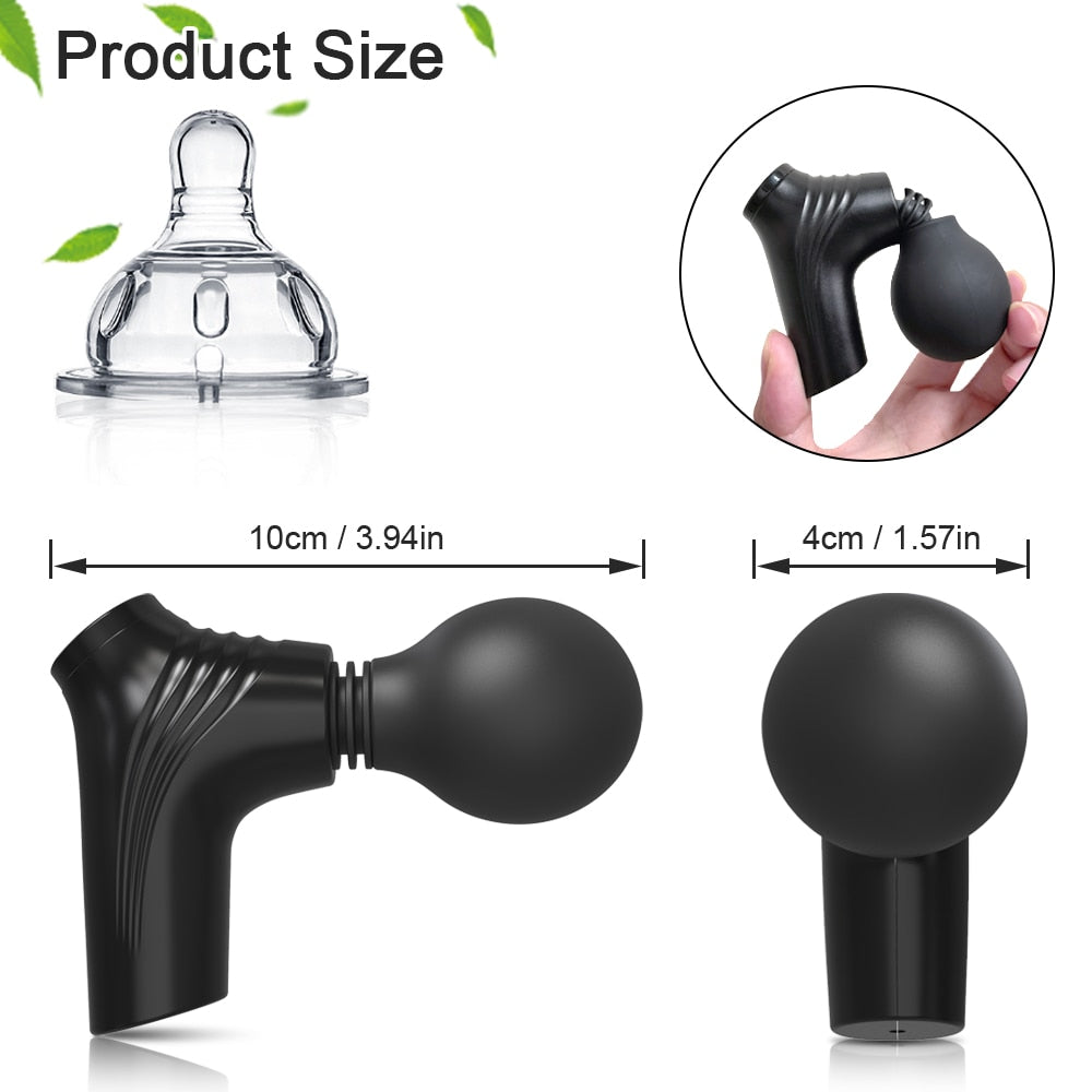 Mini Massager - Clitoris & Nipple Vibrator Sex Toy - A unique portable mini massager, you can use it as you wish! Its comfortable grip design will provide you with massages on every part of your body: shoulders, legs, back, neck and... especially the intimate parts.