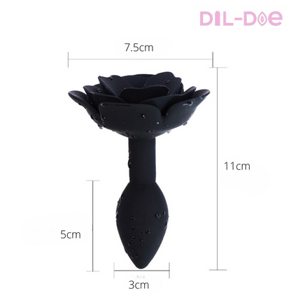 Have fun and ignite your fantasy with this delicate and feminine Rose Anal Plug. It's perfect for any situation.  DISCREET PACKAGING  Material: Silicone Measures: 4.3" * 2.9" * 2" 1.2" (11cm * 7.5cm * 5cm * 3cm)  Notice:  Recommended to use with lubes. Clean the product before and after usage. Keep it dry and save in a secret place.