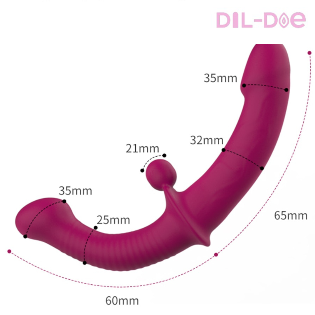 Double your pleasure with our double dildo vibrator! It offers 10 thrilling modes for both partners, taking your intimacy to new heights!