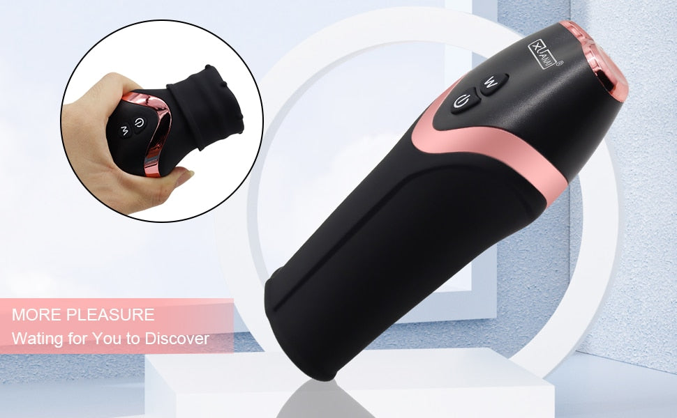 With this cock sucking machine you will experience the best blowjob of your life.  DISCREET PACKAGING  Measures: 4.5" * 1.6" (11.5cm * 4.2cm) Materials: Medical Silicone & ABS Certifications: CE, CCC, RoHS, FCC 12 Vibration Modes USB Charging  Working Time: 1.5 hours Charging Time: 3 hours Waterproof: Yes Weight: 4.1oz (116.8g)  Package Includes: Glans Training Vibrator & Charging Cable.  Notice: Recommended to use with lubes. Clean the product before and after 
