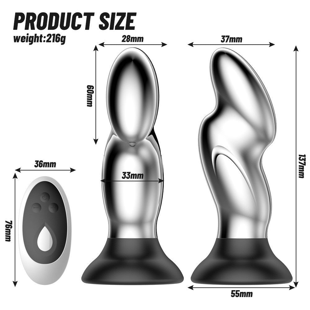 Thumb in the Butt - Vibrating Silicone Anal Sex Toy - With 10 powerful vibration settings to choose from, you can customize your experience to suit your desires. The silky smooth silicone material and ergonomic design make for comfortable and easy insertion, while the waterproof design allows for fun in the shower or bath. The convenient remote control allows for easy operation and you can also share control with a partner