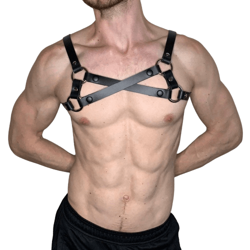 Sexy Chest Harness for Men - Transgressive Pu Leather Lingerie