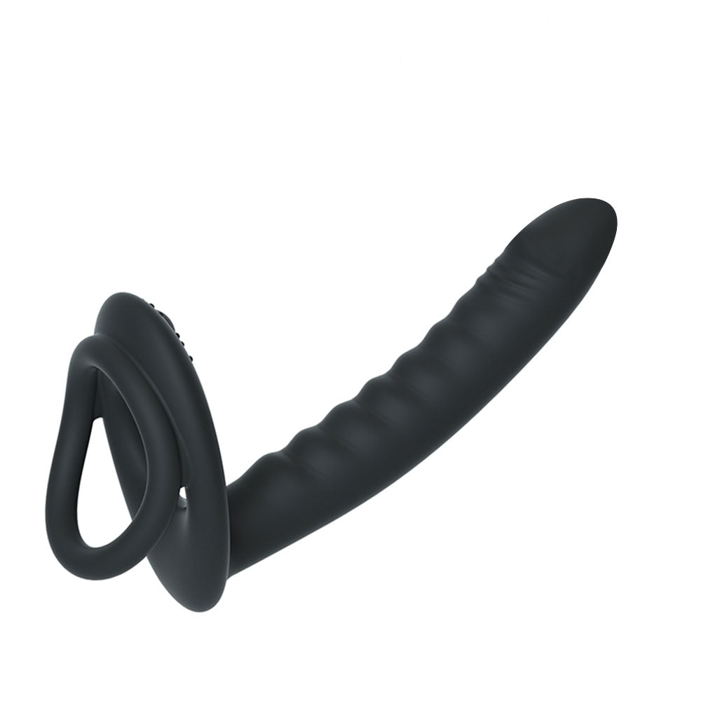ouble Penetration Delight: Bring reinforcements to your sex life and offer maximum pleasure with double penetration that will blow your mind and hers. Get ready for fantastic orgasms like never before. Clitoral Stimulation: The upper part of the ring features stimulating protrusions that will take her pleasure to new heights every time you make an impact. It's a win-win situation! Blood Flow Boost: The vibrating ring ensures a great flow of blood, resulting in a fantastic and lasting erection