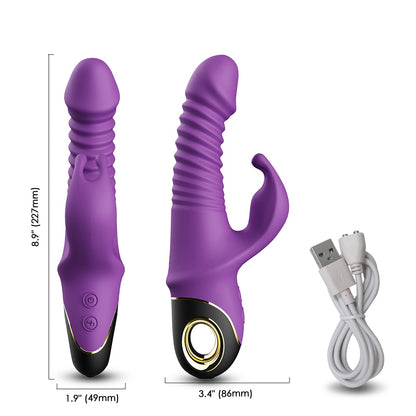 The perfect sex toy for the women's universe! With this Luxury Rabbit Vibrator, you can stimulate every intimate part of your body, from the vagina to the G-spot, from the ass to the nipples. 9 different vibrations for incredible orgasms.