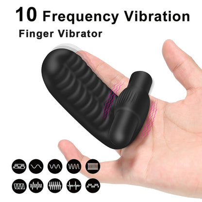 Experience simultaneous clitoral and G-spot stimulation with our Two-Fingers Vibrator. Solo or partnered, it's ecstasy at your fingertips!
