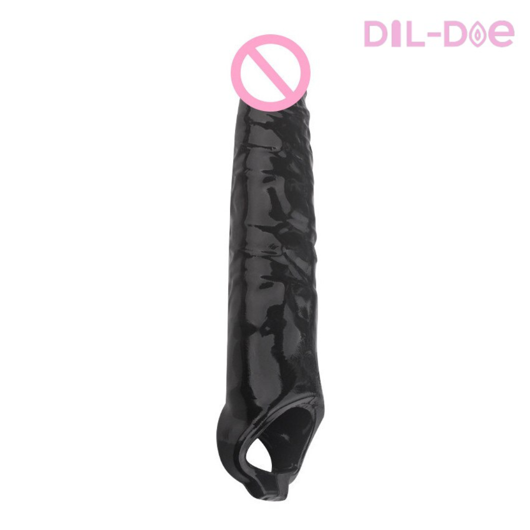 11 inches of pure pleasure with this Huge Black Dick Extension. You will no longer be able to do without it.