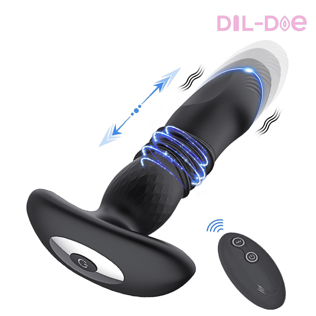 This Anal Vibrator & Prostate Massager can simultaneously help you reach the orgasm and massage your prostate to stay healthy.  It can induce some pretty incredible orgasms for both men and women thanks to its 10 different vibration modes. For women: the act of anal and g spot stimulation can take her to exploding in a split second; For men: the anal dildo stimulate your prostate and apply pressure against the perineum, which delivering rock hard erections and explosive ejaculations.