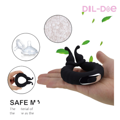 Feel the ultimate male pleasure with this vibrating dick ring & prostate massager function included. Vibrant, waterproof, high quality medical silicone and 10 different vibrations, which will make you 100% satisfied.  DISCREET PACKAGING  Material: Medical Silicone Color: Black USB Recharge Waterproof: Yes 10 Strong Vibration Modes Measures: 2.9" * 1.6" (7.5cm * 4cm) Weight: 2.5oz (77g)  Package Includes: Cock Ring Vibrator & Charging Cable