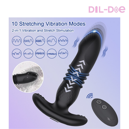 This Anal Vibrator & Prostate Massager can simultaneously help you reach the orgasm and massage your prostate to stay healthy.  It can induce some pretty incredible orgasms for both men and women thanks to its 10 different vibration modes. For women: the act of anal and g spot stimulation can take her to exploding in a split second; For men: the anal dildo stimulate your prostate and apply pressure against the perineum, which delivering rock hard erections and explosive ejaculations.