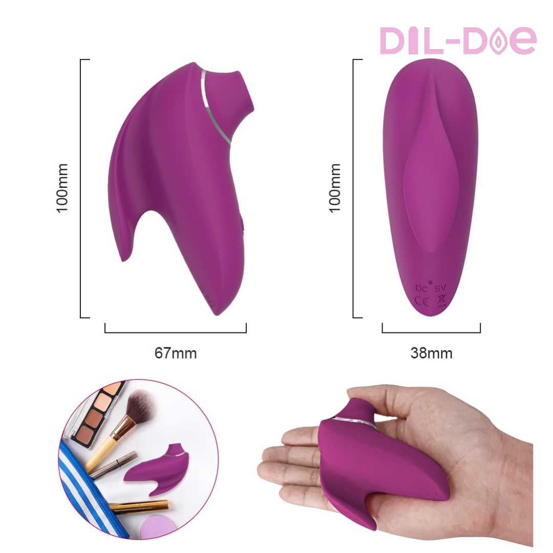CLITORIS & NIPPLES STIMULATOR is the number one of sensitive points. With its pulsations and the snatch of her, you will experience an even more beautiful experience than a mouth. Get sucked in by pleasure....  DISCREET PACKAGING  Measures: 5.6" * 3.5" (14.2cm * 8.8cm) Material: Silicone Certification: CE  Notice: Recommended to use with lubes. Clean the product before and after usage. Keep it dry and save in a secret place.