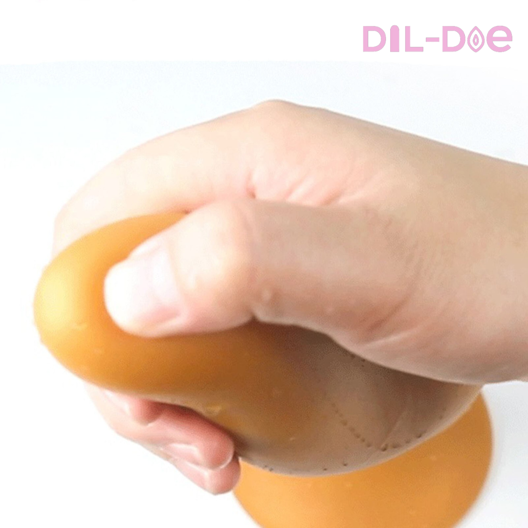 Thanks to the shape of this dildo you will feel every kind of pleasure possible. Big, thick and curved to give you magical moments.  DISCREET PACKAGING  Material: Silicone Waterproof: Yes Strong Suction Cup Measures: 9" * 2.8" (23cm * 7.2cm)  Notice: Recommended to use with lubes. Clean the product before and after usage. Keep it dry and save in a secret place.