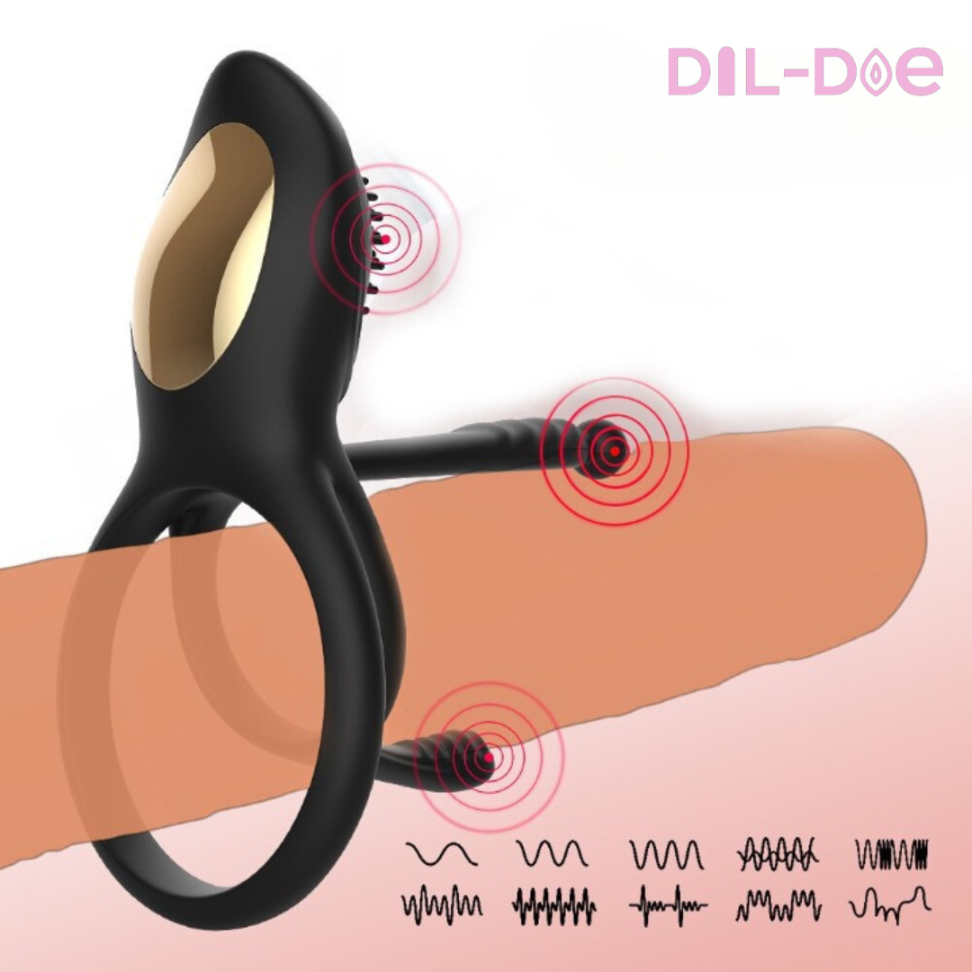Experience triple stimulation with our Dick Ring Vibrator 3in1. Remote control, 10 vibrations. Ultimate bliss awaits!
