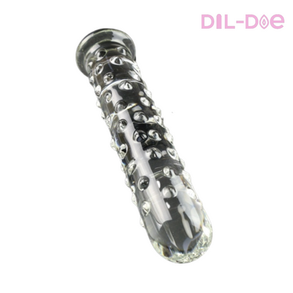 A huge dildo made of glass crystals, and you will notice all its hardness and strength inside you. Cum with style.