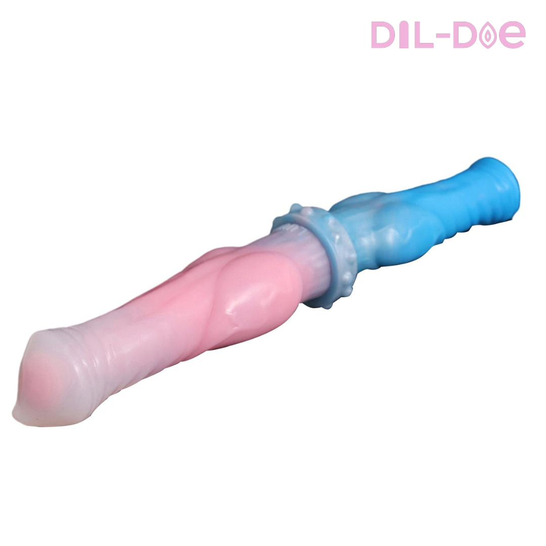 Have fun playing with this large, soft, extendable King Size Dildo. Amplify your pleasure and experience double penetration with this realistic dildo.  DISCREET PACKAGING  Material: Liquid Silicone Waterproof: Yes Size: 12.2" * 1.5" (32cm* 3.8cm) Waterproof: Yes 