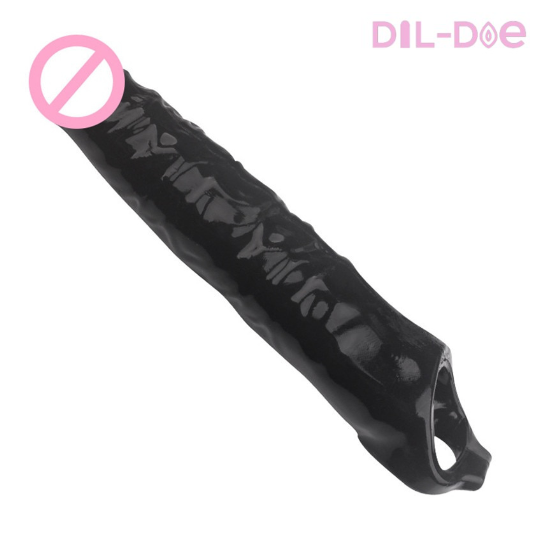 11 inches of pure pleasure with this Huge Black Dick Extension. You will no longer be able to do without it.