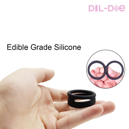Always get the most out of your penis and enjoy harder and stronger erections. Thanks to its Premium Silicone high quality materials and maximum elasticity, you will feel like you are holding a log. Surprise her and be surprised.  DUAL RING  This double ring stretches comfortably around the base of the penis and testicles and help enhance erections and pleasure. BODY SAFE SILICONE 