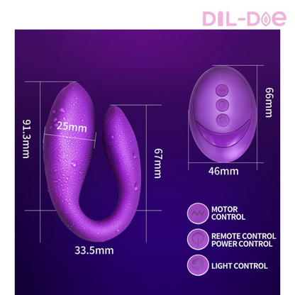 Experience pleasure like never before with our U-shaped dildo. It offers wireless control, 10 modes, and waterproof fun. Get ready for an unforgettable adventure!