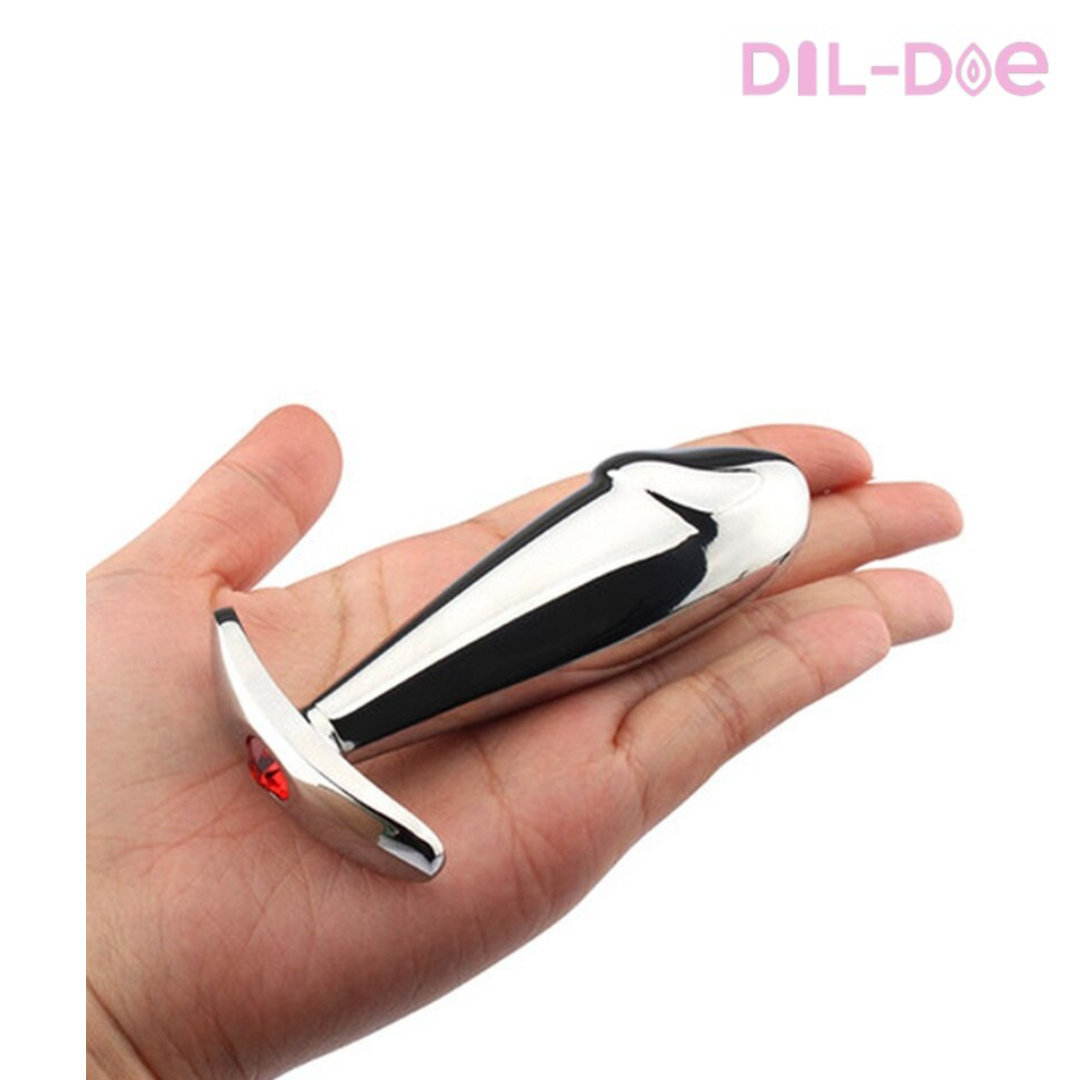 Go beyond pleasure and enjoy using this hard and pleasant butt plug.  DISCREET PACKAGING  Measures: 4.1" * 1.18" (10.5cm*3cm) Material: Stainless Steel Color: Silver