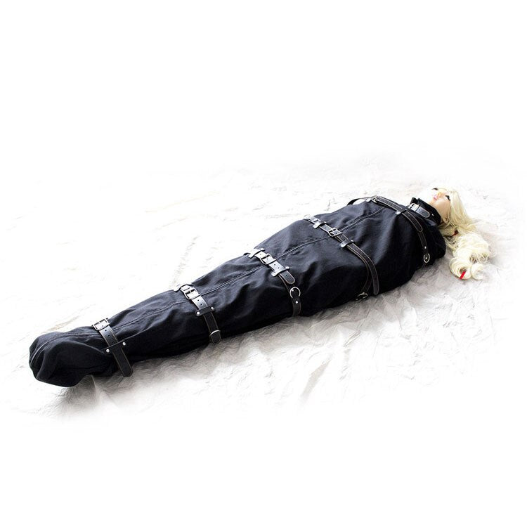 Unleash your inner prankster and your BDSM desires with our Body Bag - the ultimate accessory for bondage and fetish play. Whether you're a master or a willing slave, this hilarious yet thrilling addition to your BDSM arsenal will leave you in stitches and craving for more. Get ready to dominate your partner's sense of humor, one tickle at a time.