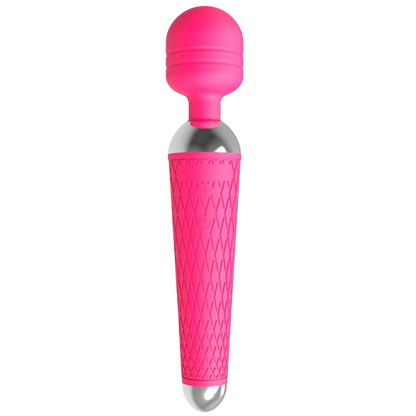 Wand Massager & Vibrator - G-Spot, Vagina and Nipples Stimulation - The vibrator head is made of medical silicone to best stimulate the real feeling of pleasure and it's safe for your health, while the handle is made of ABS. It comes with 20 different vibrations and stimuli. It's made with convenient USB charging method so that you can easily recharge it by phone charger, computer or power bank.
