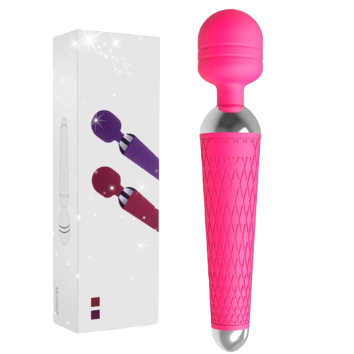 Wand Massager & Vibrator - G-Spot, Vagina and Nipples Stimulation - The vibrator head is made of medical silicone to best stimulate the real feeling of pleasure and it's safe for your health, while the handle is made of ABS. It comes with 20 different vibrations and stimuli. It's made with convenient USB charging method so that you can easily recharge it by phone charger, computer or power bank.