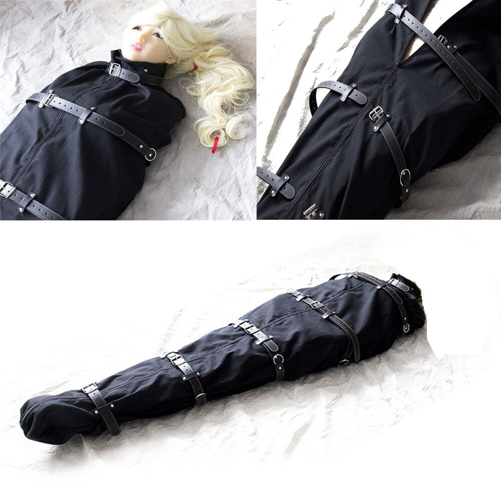 Unleash your inner prankster and your BDSM desires with our Body Bag - the ultimate accessory for bondage and fetish play. Whether you're a master or a willing slave, this hilarious yet thrilling addition to your BDSM arsenal will leave you in stitches and craving for more. Get ready to dominate your partner's sense of humor, one tickle at a time.