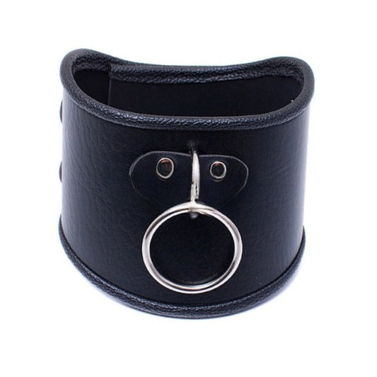 Embrace the allure of desire with our collar bondage accessory. Whether you're taking the lead or surrendering to pleasure, this versatile collar adds a touch of excitement to your intimate moments. Crafted from sensual PU leather and sturdy metal, it's the perfect blend of style and function. Explore new heights of pleasure.